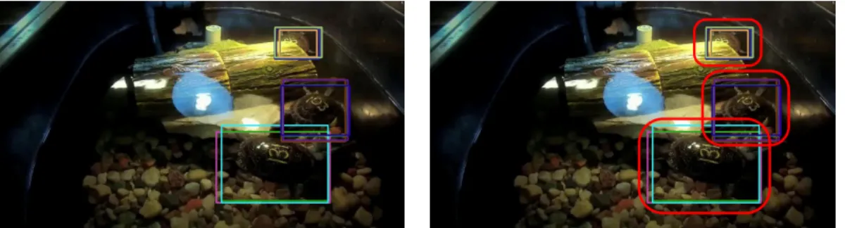 Figure 14: Pre-output of the detector of ImageNetVid To avoid this behaviour, we need to do some kind of clustering