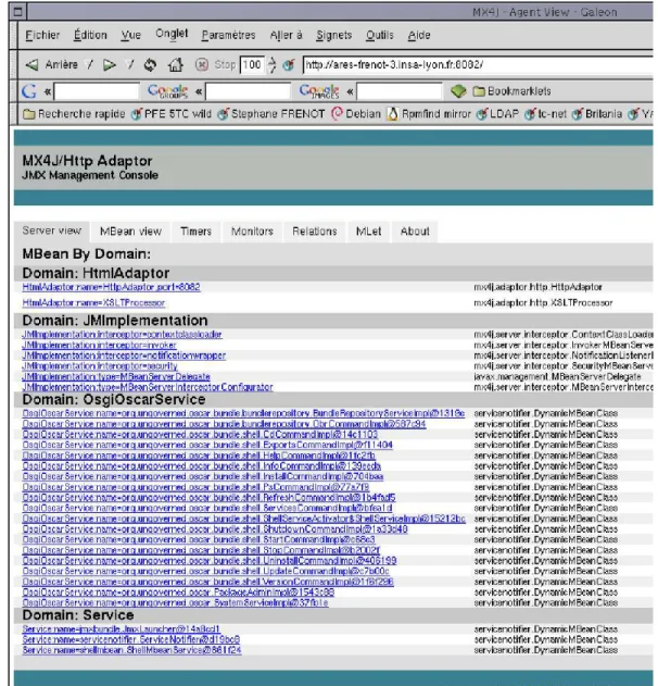 Figure 4: JMX main page