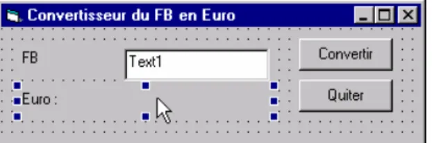 Figure 9 : Exemple de conception d’un formulaire 