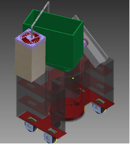 Figure 4.5 – Petit robot - vue de biais