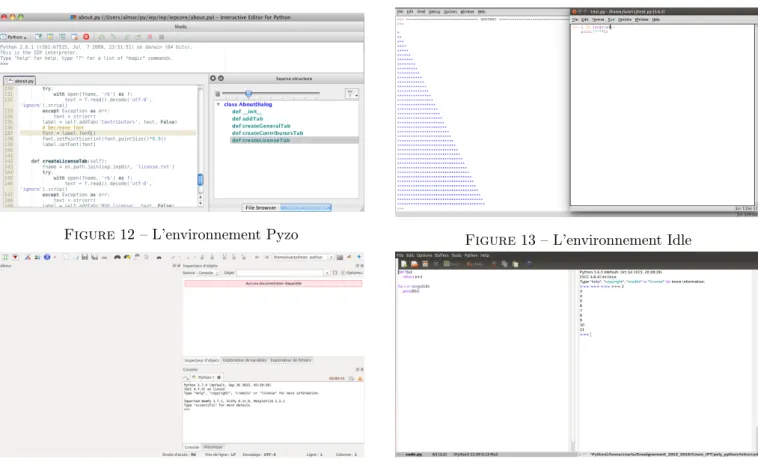 Figure 12 – L’environnement Pyzo
