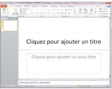 Figure 2 : L’écran de PowerPoint 