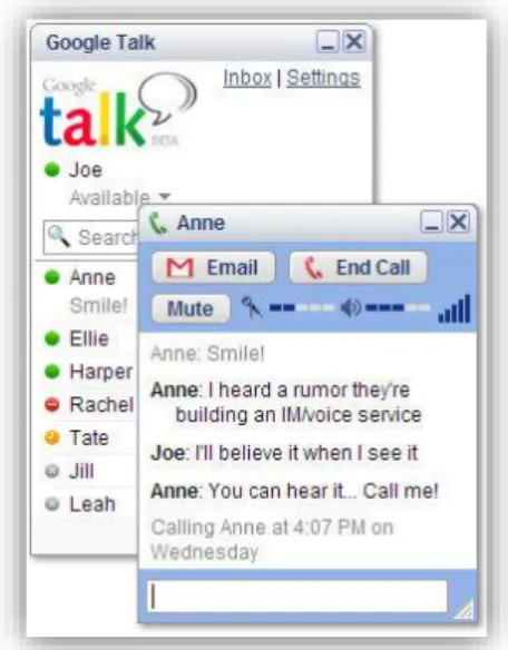 Figure 5 - Interface de Google Talk 