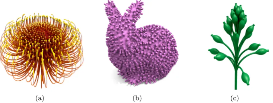 Figure 1: Example models created with the software described in this paper.