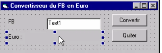 Figure 9 : Exemple de conception d’un formulaire 