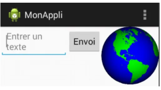 Figure 3.11 – Animation en LinearLayout