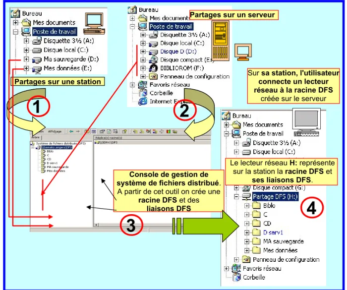 Figure 1 : Exemple d'application de DFS.