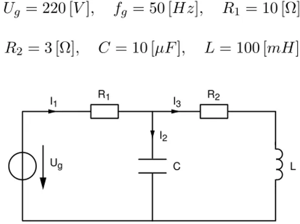 Fig. 1: Circuit ´ electrique