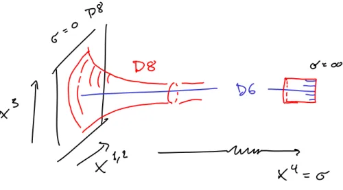 Figure 2: Sketch of the D8 shape. The length of the line at σ = ∞, along X 3 , is CN.