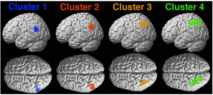 Figure 4: Rendering of the four cluster solution 