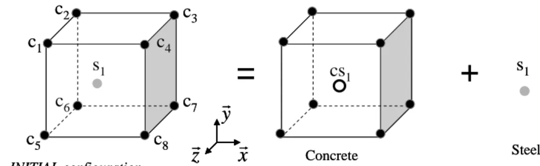 Figure 5 : Evaluation of the relative displacement between steel and concrete 