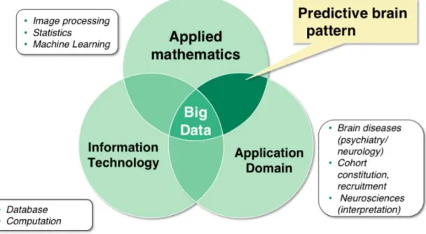 Figure 2: Big data in Neuroimaging is at the intersection of 3 disciplines