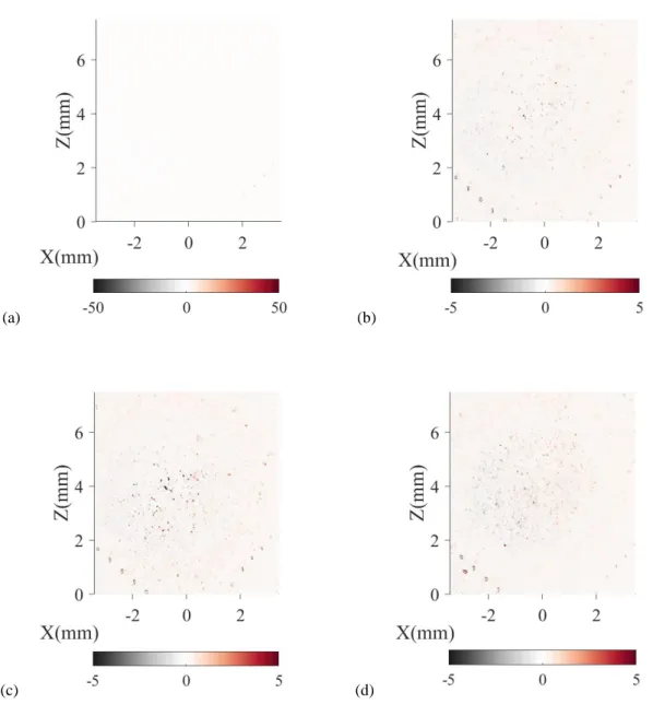 Fig. 4 Residual map of PCO images at convergence on specimen K46T8-26 submitted to ΔT = 160°C cyclic thermal shocks