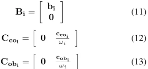Figure 5: Control-observation diagram for compliant mechanism with integrated piezoactuator and piezosensor where F co and K ob are the control and observator gains respectively.