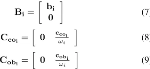 Fig. 3. Control-observation diagram for compliant mechanism with integrated piezoactuator and piezosensor where F co and K ob are the control and observator gains respectively.