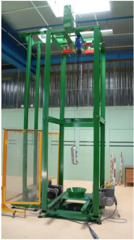 Figure 26 : Mockup of an interim storage shaft  Figure 27 : STeP operating test jig 