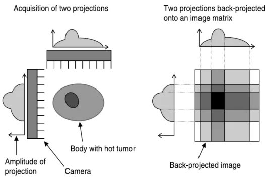 Figure 2.6: Schematic view of analytical algorithm for image reconstruction in PET [55].