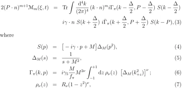 Figure 2: Left Panel : Comparison of our model with experimental data for the pion form factor