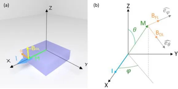Figure 3.5: (a) The Damping-Like (DL) and the Field-Like (FL) fields acting on the magnetization
