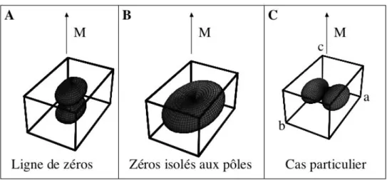 Fig. 3.5 – Param` etres d’ordres supraconducteurs de type triplet compatibles avec la sym´ etrie de URhGe