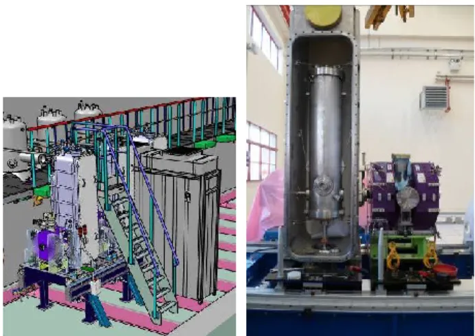 Figure  8:  First  cabinets  of  solid  state  amplifiers  being  tested at GANIL on the variable VSWR test bench