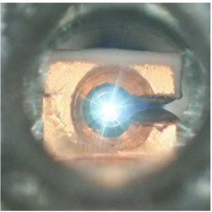 Figure 1.8 – Cellule permettant la formation d’hydrog`ene solide d´evelopp´ee au GSI.