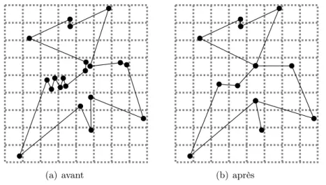 Figure 2.12 – Plongement d’un maillage dans une grille régulière