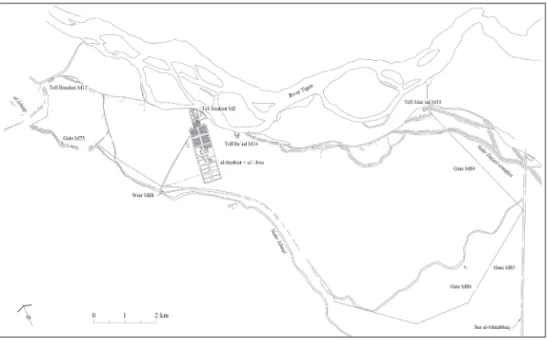 Fig. 2 : Plan du palais d’al-Iṣtablāt et de son enclos (A. Northedge)