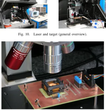 Fig. 10. Laser and target (general overview).