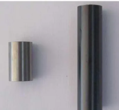 Figure 1: left: new Zircaloy-4 clad; right: oxidized clad with thin layer of black color oxide