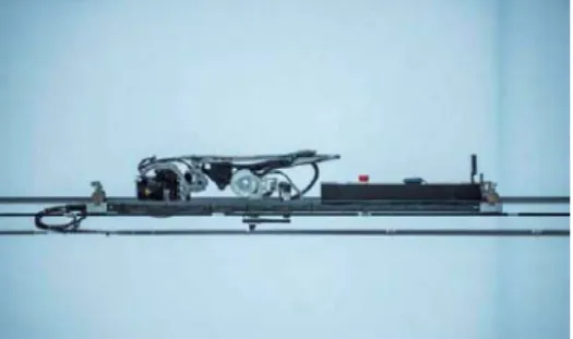 Figure 3 - Inspection robot placed in the "carriers" cables 