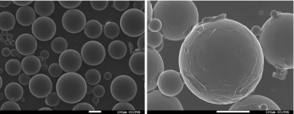 Figure 3. SEM picture of scintillating microspheres (© A. Tarancón, with permission). 