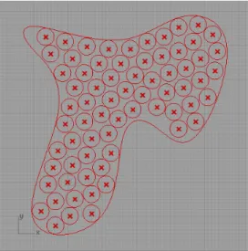 Figure 3 Sphere packing (reprinted from http://www.grasshopper3d.com/) 