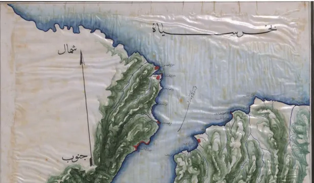 Figure 2.1. Ottoman Map of the Bosphorus (İÜ.NE. 92580) 