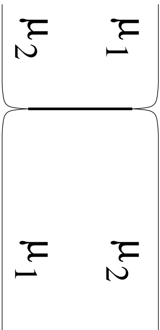 Fig. 2.5 – Premi` ere r´ eduction sur les motifs d’un graphe.