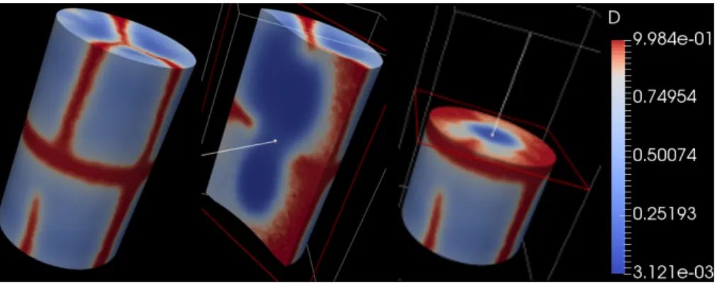 Figure 1 – Fragmentation d’une pastille combustible complète lors de la première montée en puissance