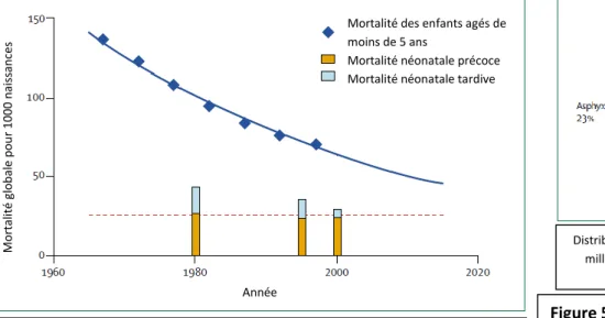 Figure 5: Mortalité infantile due aux infections  D’après “4 million neonatal deaths: when? 