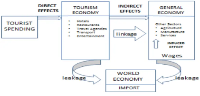 Figure 3.2.  Effect of Tourism: Direct, Indirect and Induced Effects   (Source: Lejarraga and Walkenhorst, 2010)