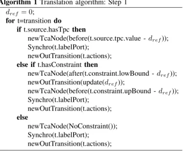 Fig. 4. Example of advance nodes defines on a fine-grained clock.