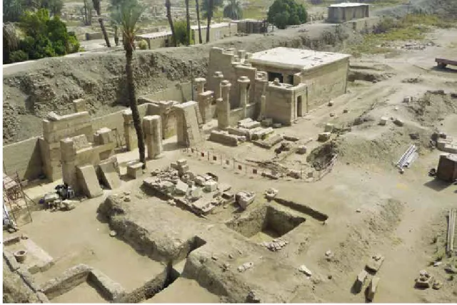 Fig. 1.  Vue d’ensemble du temple de Ptah à Karnak. 