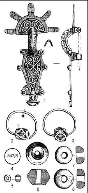 Fig. 3. Items from crypt 229 of Luchistoe cemetery  (after Айбабин, Хайрединова 2017: рис