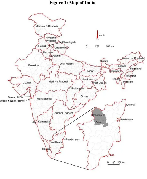 Figure 1: Map of India 