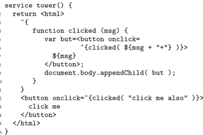 Figure 3. The Chromium browser executing the tower HopScript function.