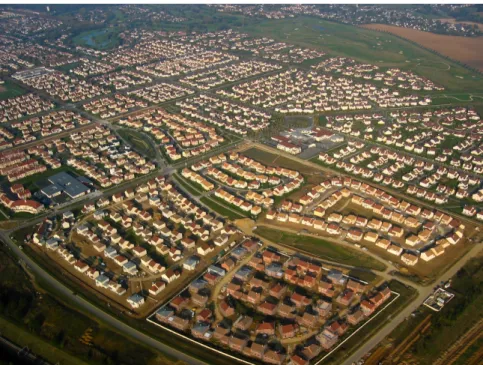 Figure 12.2. Residential subdivisions in Bussy-Saint-Georges  (Ville Nouvelle, Marne-la-Vallée), 2007