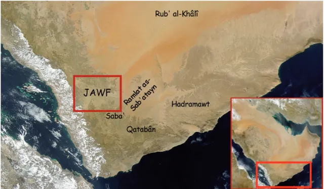 Fig 1 – Location of the Jawf.