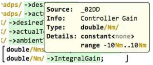 Fig. 9. A querylist is used to project the ports and contracts inherited from the interface realized by this block (in grey)