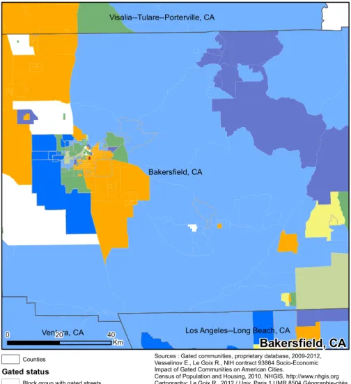 Figure 4: Typology by metropolitan areas, Bakersfield