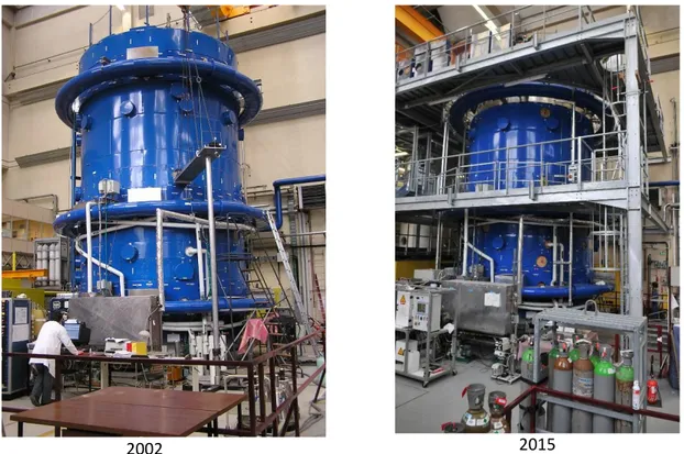 Figure 1 :  MISTRA Simulateur expérimental de l’enceinte de confinement d’un réacteur nucléaire pour l’étude de la  dispersion de l’hydrogène