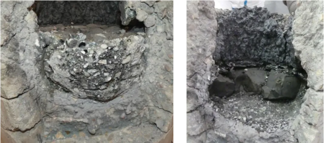 Fig. 7 VBES-U5 corium pool. 