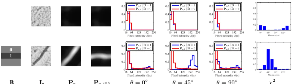 Figure 3. In this figure, we compare the statistics of pixel values in the rotated image patches with respect to the given binary mask B 2 { 0, 1 } M 